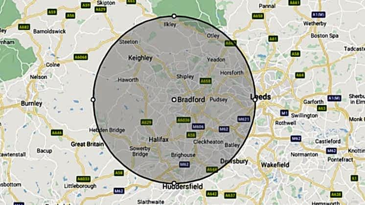 delivery radius
