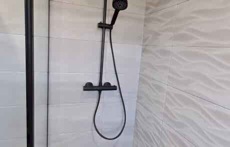 new bathroom with shower seat 11