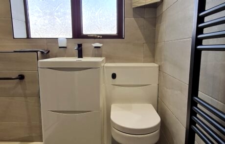 new bathroom with shower seat 6