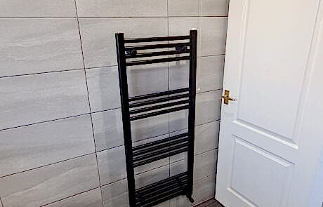 new bathroom with shower seat 7