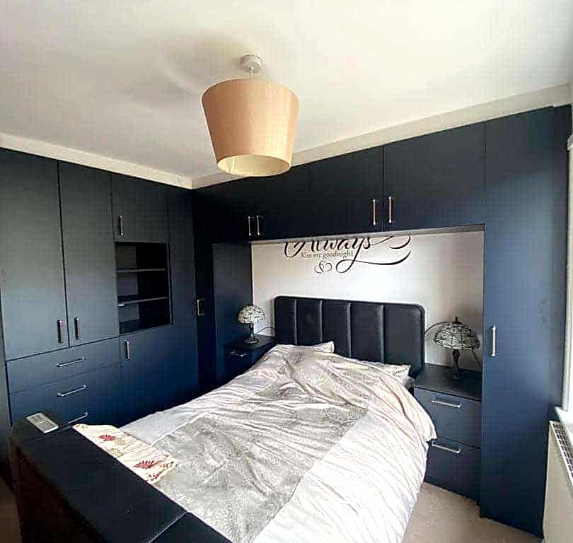 Bedroom including overhead fitted units bedroom